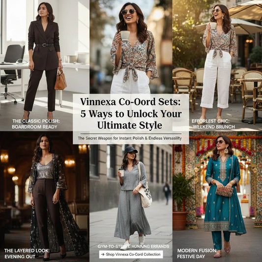5 Ways to Style Your Co-Ord Sets: From Brunch to Boardroom - Vinnexa.in